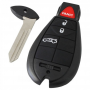 Chrysler 3-knops smart key behuizing met paniek knop