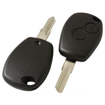 Boîtier de clé à 2 boutons Dacia - lame de clé avec pointe Image