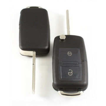 Seat Clé pliante à 2 boutons - lame de clé droite avec encoche latérale Image