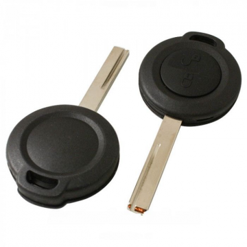 Boîtier de clé intelligente à 2 boutons - lame de clé droite avec encoche latérale Image