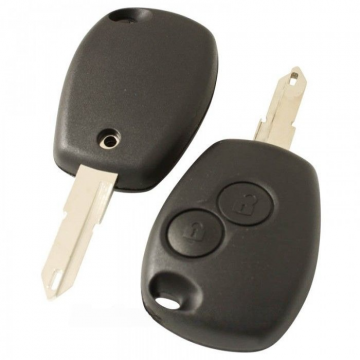 Boîtier de clé à 2 boutons Dacia - Embout de lame de clé avec ouverture Image