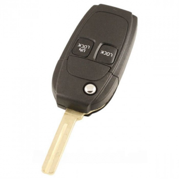 Clé pliante Volvo à 2 boutons - lame de clé droite avec encoche (kit de conversion) Image