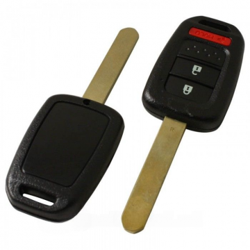 Boîtier de clé Honda à 2 boutons avec bouton de panique - lame de clé droite Image