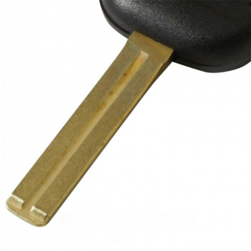 Lexus boîtier de clé à 2 boutons - lame de clé droite avec encoche au centre (37mm) Image