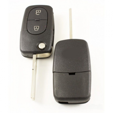 1Clé pliante Audi 2 boutons - lame de clé droite - (modèle ) Image
