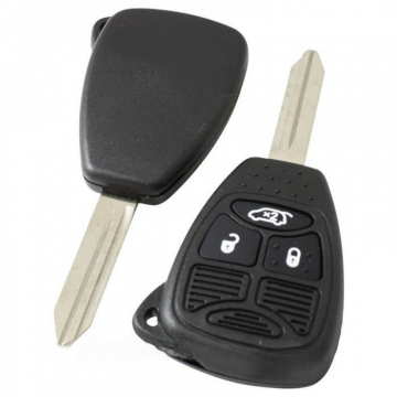 Boîtier de clé Jeep à 3 boutons - embout de lame de clé Image