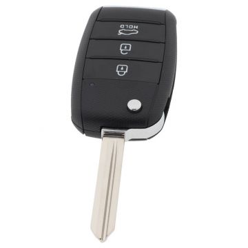 Clé pliante Kia à 3 boutons - point de lame de clé avec électronique 433MHZ - 4D60 transpondeur