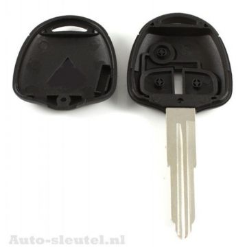 Mitsubishi 2-button key housing - key blade point with notch left Image