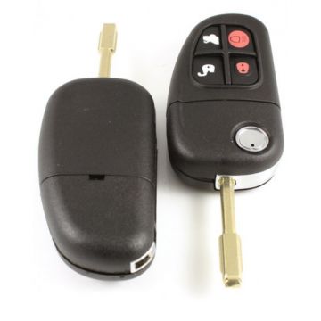 Clé pliante Jaguar à 4 boutons - lame de clé ronde Image