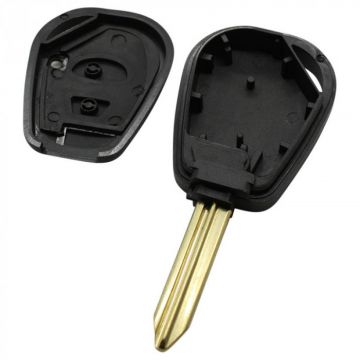 Boîtier de clé Citroën à 2 boutons - lame de clé en forme de croix - modèle 3 Image