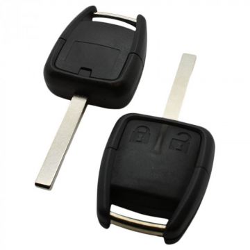 Chevrolet boîtier de clé à 2 boutons - lame de clé droite avec électronique 433MHZ Image