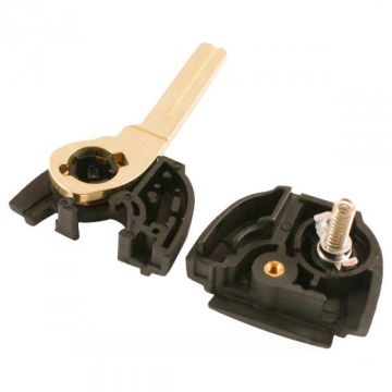 Clé pliante Volvo à 2 boutons - lame de clé droite avec encoche (kit de conversion) Image