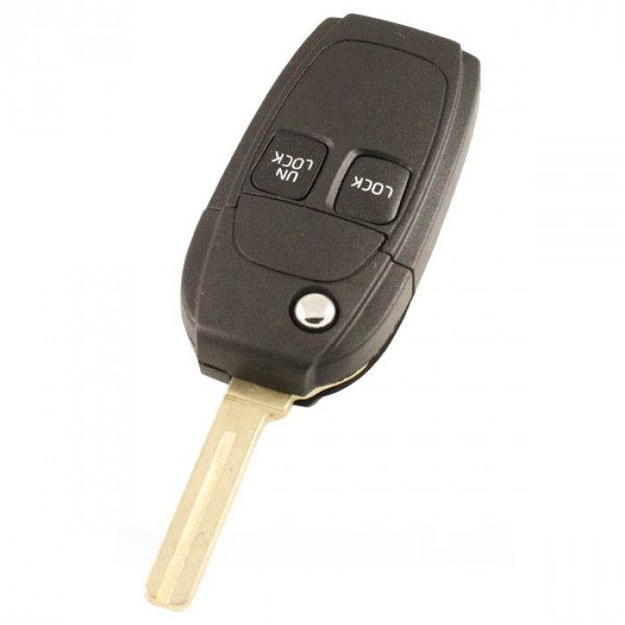 Clé pliante Volvo à 2 boutons - lame de clé droite avec encoche (kit de conversion) main product photo