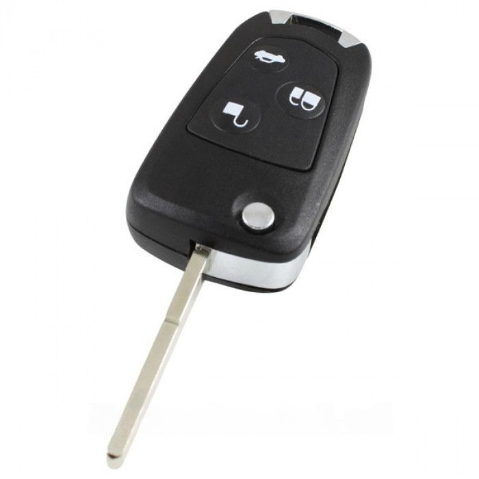 Ford boîtier de clé à 3 boutons - lame de clé droite (kit de conversion) main product photo