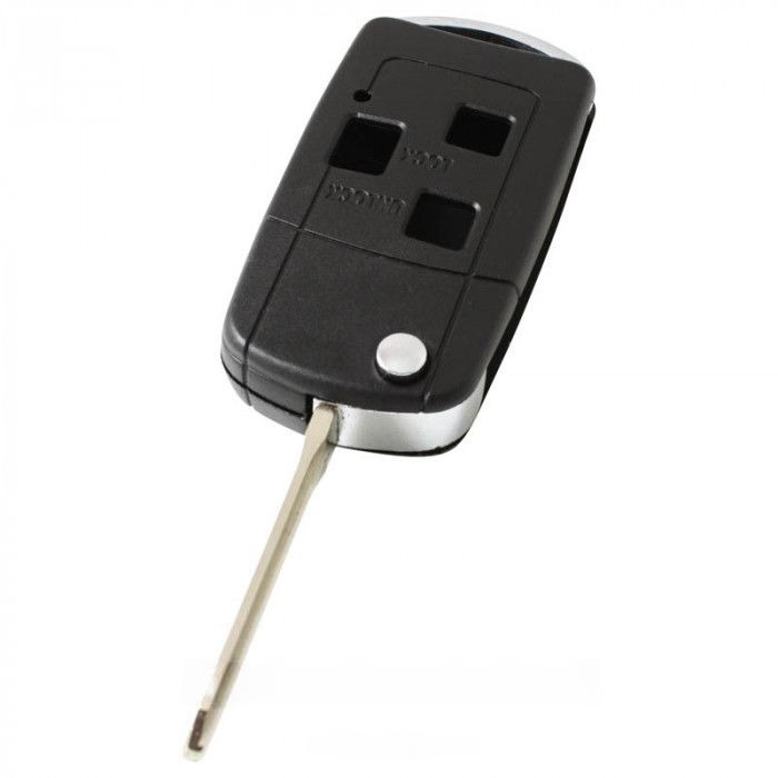 Toyota 3-button folding key - key blade point with notch left (conversion kit) main product photo