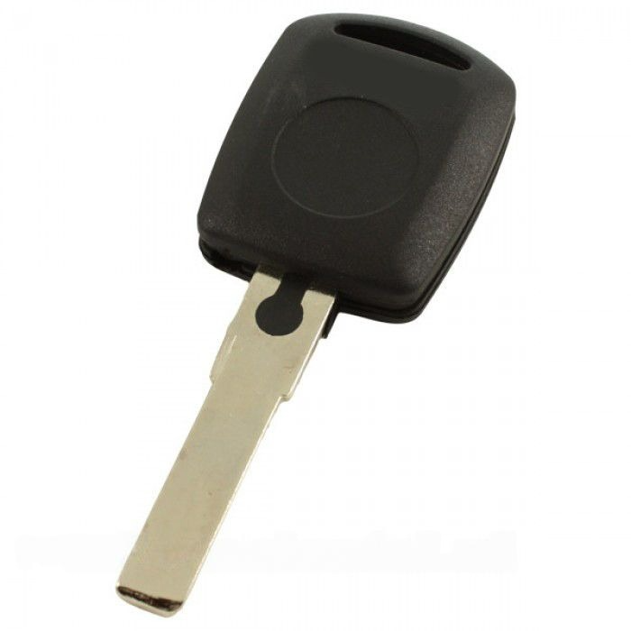 Skoda - clé de contact avec emplacement pour transpondeur - lame de clé droite avec encoche main product photo
