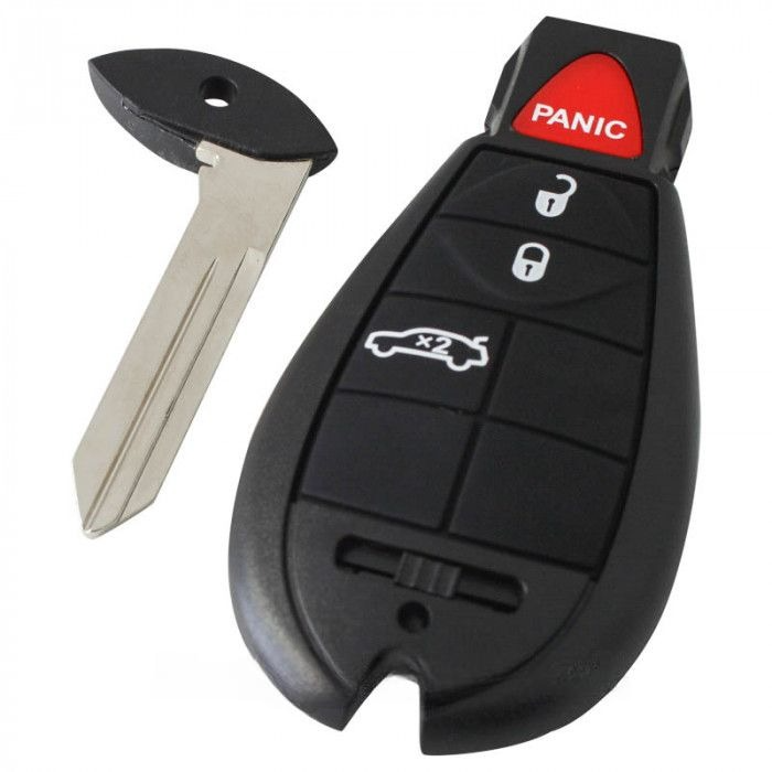 Chrysler 3-knops smart key behuizing met paniek knop