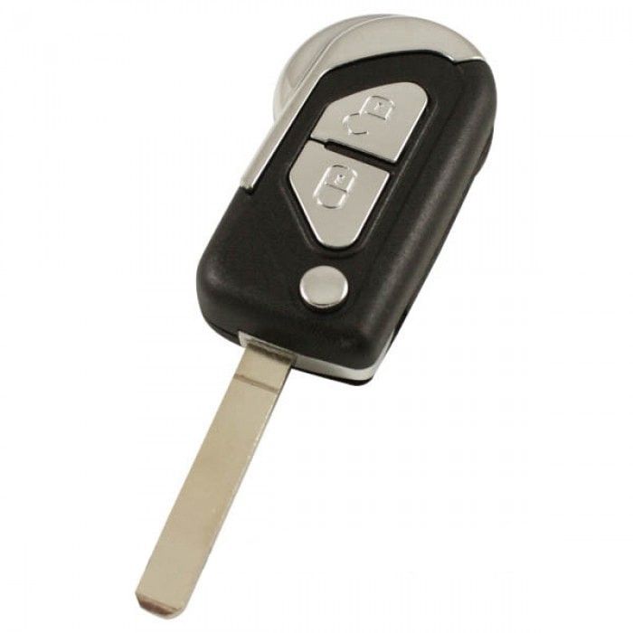 Clé pliante Citroën à 2 boutons - lame de clé droite main product photo
