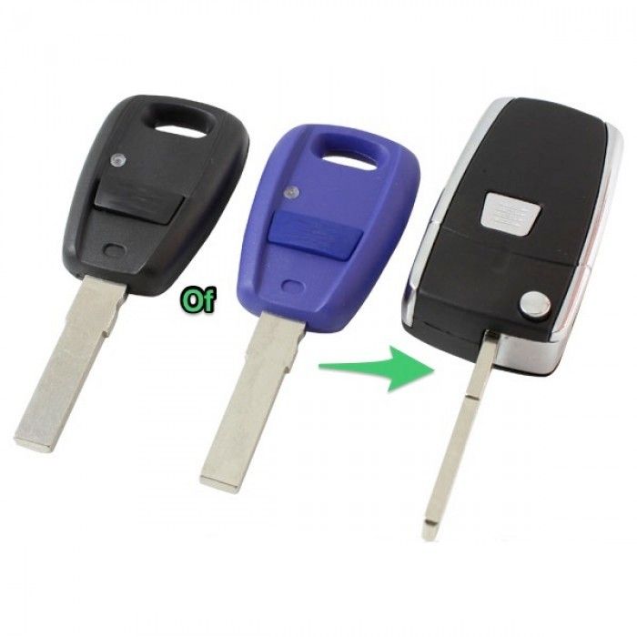 1Fiat -clé pliante noire - lame de clé droite (kit de conversion) main product photo