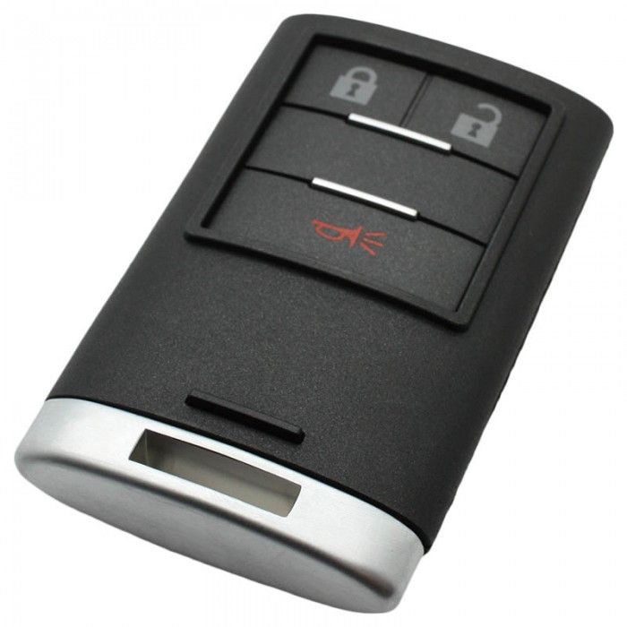 Cadillac 2-button Smart Key with panic button - key blade tip main product photo