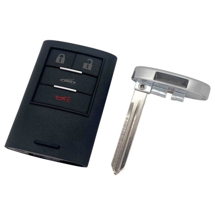 Boîtier de clé intelligente Cadillac à 3 boutons avec bouton de panique main product photo
