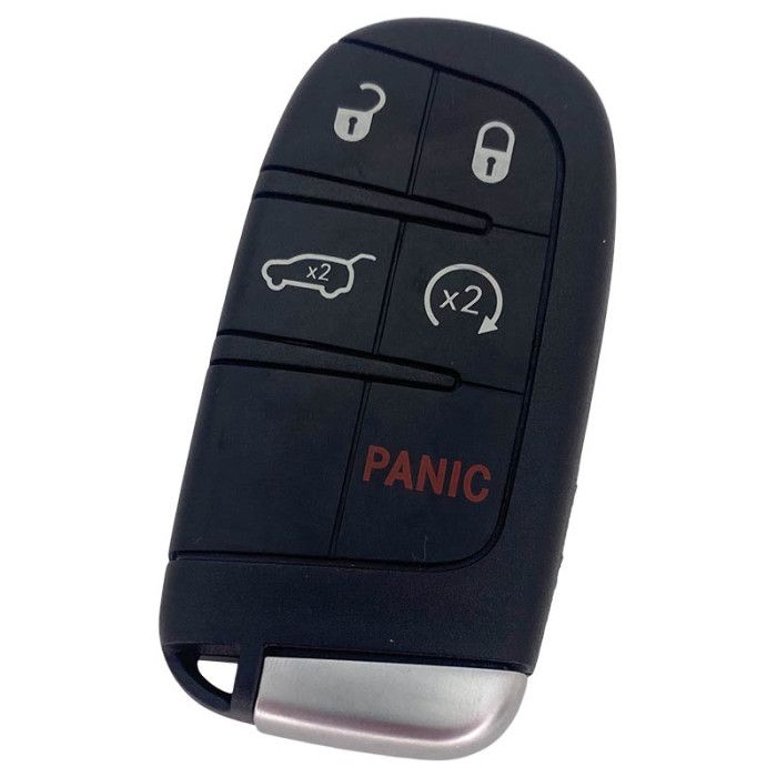 Boîtier de clé intelligente Jeep à 4 boutons avec bouton de panique main product photo