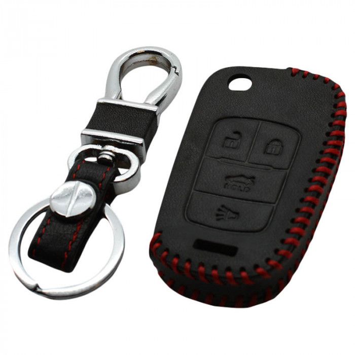 Couvercle de clé pliante à 4 boutons Chevrolet - noir main product photo