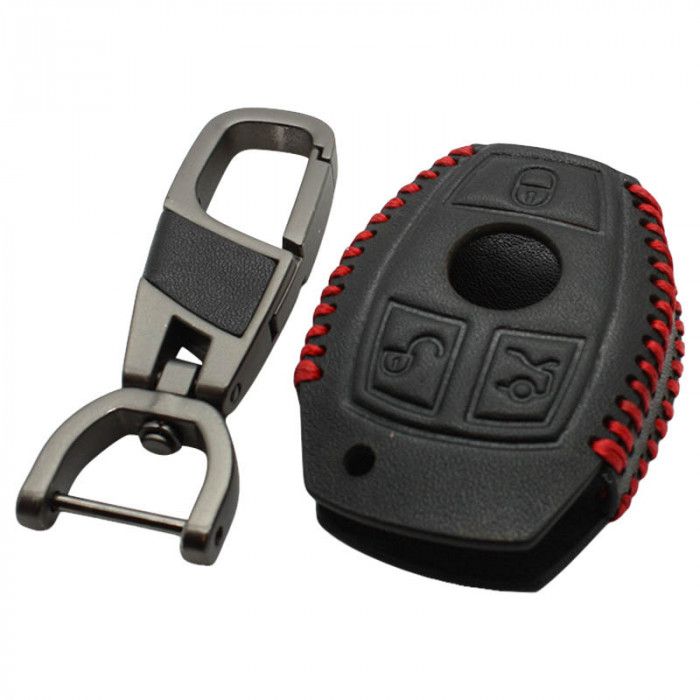 Couvercle de clé intelligente Mercedes à 3 boutons - noir main product photo