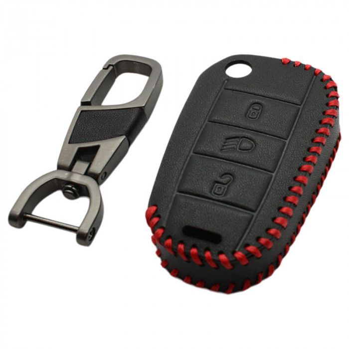 Couvercle de clé pliante Citroën à 3 boutons - noir (modèle 2) main product photo