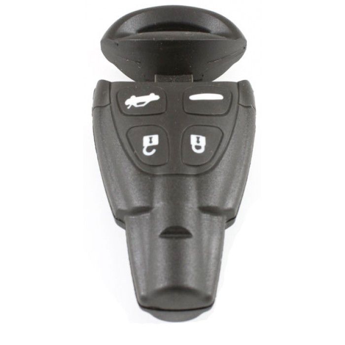 Saab 4-button Smart Key Housing - lame de clé droite large main product photo