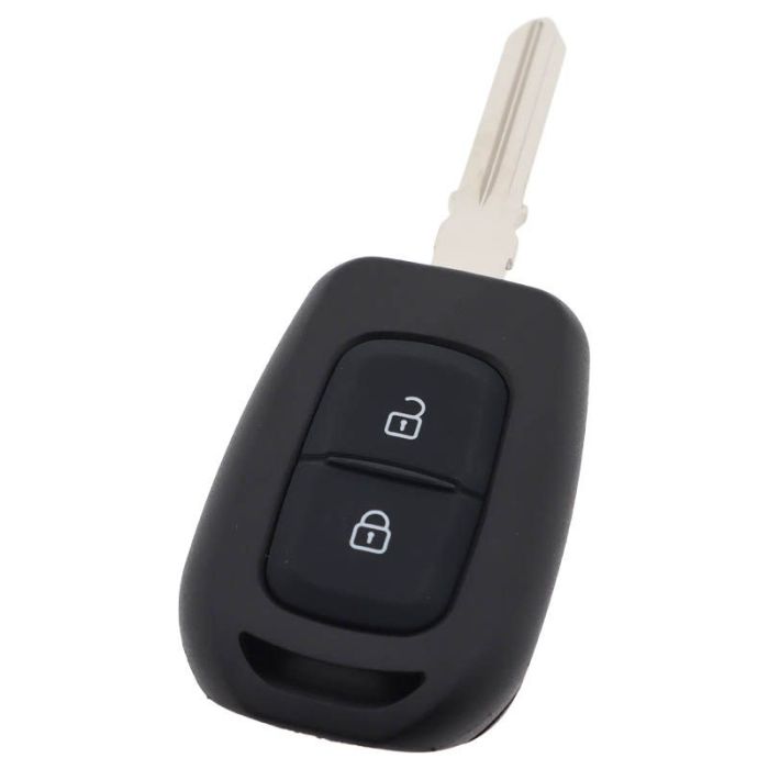 Boîtier de clé Renault à 2 boutons - pointe de la lame de clé (modèle 3) main product photo