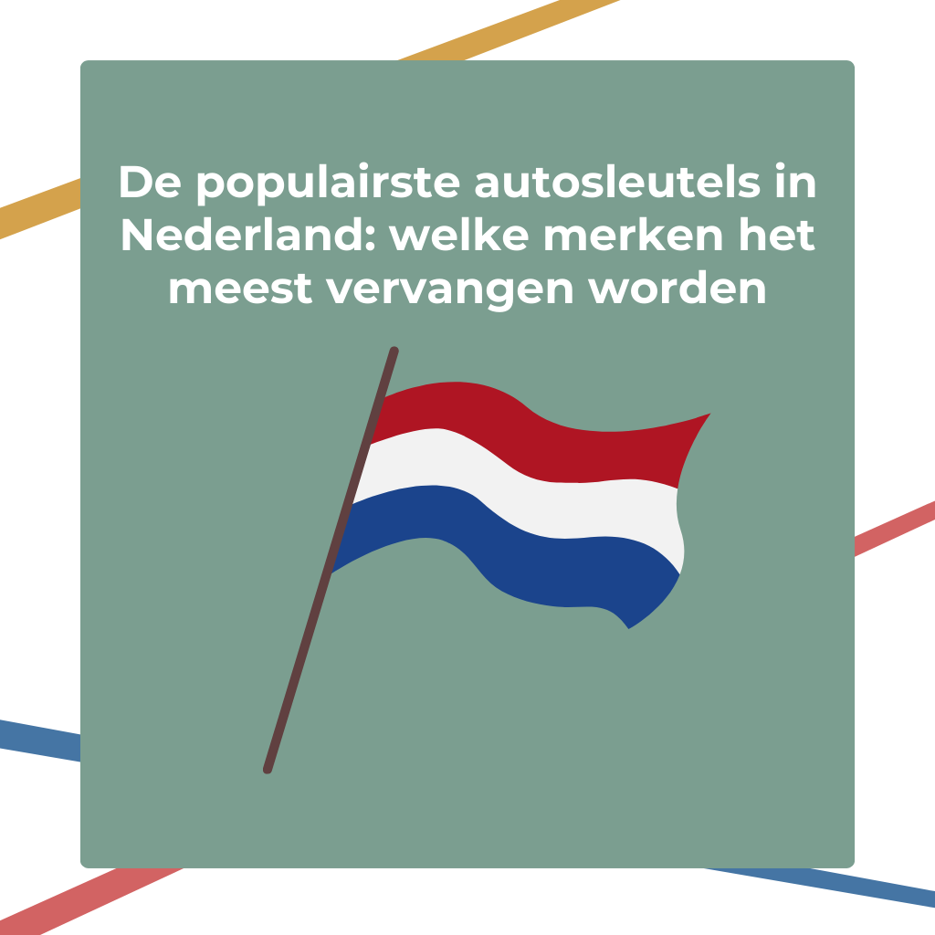 De populairste autosleutels in Nederland: welke merken het meest vervangen worden